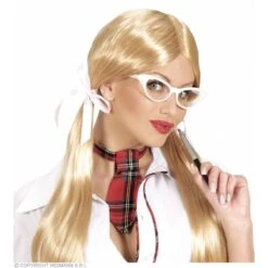 Bril 50'S Wit Met Strass -Halloween/Cosplay bril 50s wit met strass 2