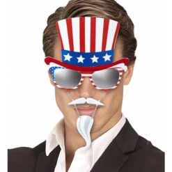 Bril Uncle Sam -Halloween/Cosplay bril uncle sam 2