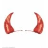 Haarclips Rode Pailletten Hoorntjes -Halloween/Cosplay haarclips rode pailletten hoorntjes