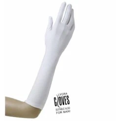 Handschoenen Lycra 37Cm Wit