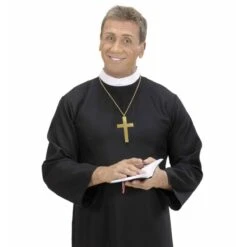 Ketting Kruis Goud -Halloween/Cosplay ketting kruis goud 2