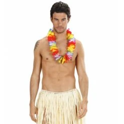 Luxe Meerkleurige Hawaii Krans -Halloween/Cosplay luxe meerkleurige hawaii krans 3