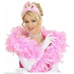 Luxe Veren Boa 180Cm Zacht Roze -Halloween/Cosplay luxe veren boa 180cm zacht roze 1