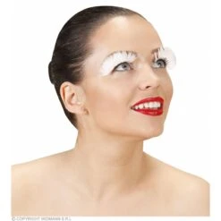 Oogwimpers Met Witte Veren -Halloween/Cosplay oogwimpers met witte veren 1