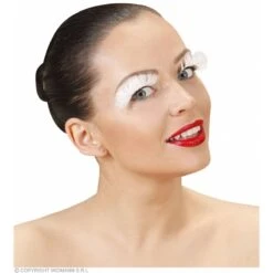 Oogwimpers Met Witte Veren -Halloween/Cosplay oogwimpers met witte veren 2