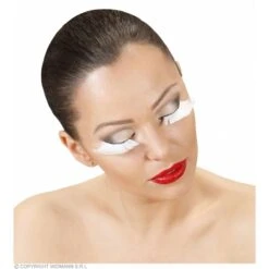 Oogwimpers Met Witte Veren -Halloween/Cosplay oogwimpers met witte veren 3