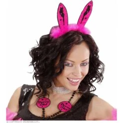 Oogwimpers Roze Puntig Met Strass -Halloween/Cosplay oogwimpers roze puntig met strass 3