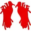 Raamstickers 20Cm Bloederige Voet -Halloween/Cosplay raamstickers 20cm bloederige voet