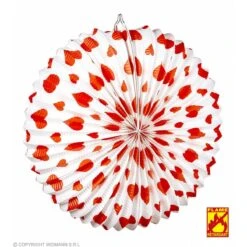 Rood Hart Lampion Ø 36 Cm -Halloween/Cosplay rood hart lampion 36 cm 1