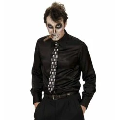 Satijnen Stropdas Met Schedels -Halloween/Cosplay satijnen stropdas met schedels 2