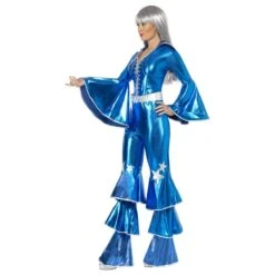 Smiffys 1970 Dancing Dream Kostuum - Blauw -Halloween/Cosplay smiffys 1970 dancing dream kostuum blauw 2