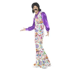 Smiffys 60s Groovy Hippie Kostuum - Veelkleurig -Halloween/Cosplay smiffys 60s groovy hippie kostuum veelkleurig 2