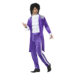 Smiffys 80s Paars Musicus Kostuum - Paars -Halloween/Cosplay smiffys 80s paars musicus kostuum paars 2