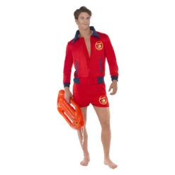 Smiffys Baywatch Kostuum Rood Heren -Halloween/Cosplay smiffys baywatch kostuum rood heren 9