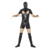 Smiffys Bondage Gimp Kostuum Met Bodysuit - Zwart