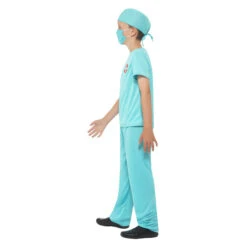 Smiffys Chirurg Kostuum - Blauw -Halloween/Cosplay smiffys chirurg kostuum blauw 2