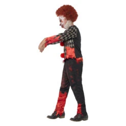 Smiffys Deluxe Zombie Clown Kostuum - Rood En Groen -Halloween/Cosplay smiffys deluxe zombie clown kostuum rood en groen 2
