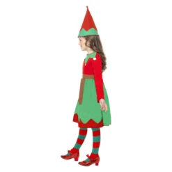 Smiffys Elfje Kostuum - Rood En Groen -Halloween/Cosplay smiffys elfje kostuum rood en groen 2