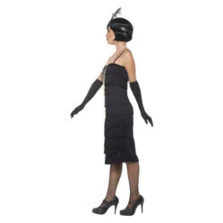 Smiffys Flapper Kostuum - Zwart -Halloween/Cosplay smiffys flapper kostuum zwart 2
