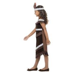Smiffys Indiaans Meisje Kostuum - Bruin -Halloween/Cosplay smiffys indiaans meisje kostuum bruin 2