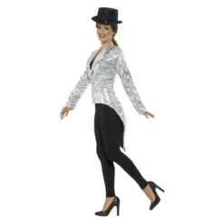 Smiffys Pailletten Rokjas - Dames - Zilver -Halloween/Cosplay smiffys pailletten rokjas dames zilver 2