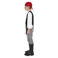 Smiffys Piraat Kostuum - Zwart-wit -Halloween/Cosplay smiffys piraat kostuum zwart wit 2