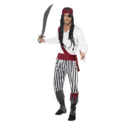 Smiffys Piraten Kostuum Wit -Halloween/Cosplay smiffys piraten kostuum wit 3