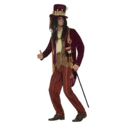 Smiffys Toverdokter Voodoo Kostuum Rood -Halloween/Cosplay smiffys toverdokter voodoo kostuum rood 2