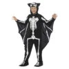 Smiffys Vleermuis Skelet Kostuum - Zwart-wit -Halloween/Cosplay smiffys vleermuis skelet kostuum zwart wit