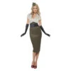 Smiffys Ww2 Pin Up Army Girl Kostuum - Groen -Halloween/Cosplay smiffys ww2 pin up army girl kostuum groen