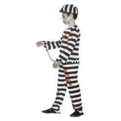 Smiffys Zombie Gevangene Kostuum - Zwart-wit -Halloween/Cosplay smiffys zombie gevangene kostuum zwart wit 2