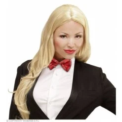 Strikje Metalic Rood -Halloween/Cosplay strikje metalic rood 2