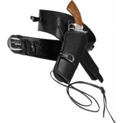 Western Holster Met Riem Lederlook Zwart