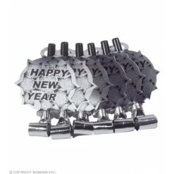 Widmann 6 Happy New Year Roltongen Zilver