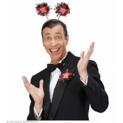 Widmann Bopper "Happy New Year" Rood -Halloween/Cosplay widmann bopper happy new year rood 1