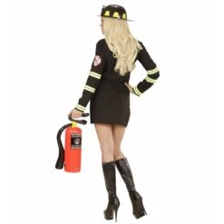 Widmann Brandweervrouw Zwart -Halloween/Cosplay widmann brandweervrouw zwart 2