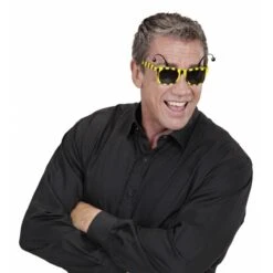 Voorkant -Halloween/Cosplay widmann bril bij met antennes 1