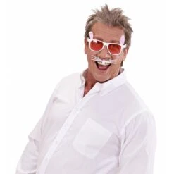 Widmann Bril Konijn Met Snorharen -Halloween/Cosplay widmann bril konijn met snorharen 2