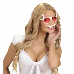 Widmann Bril Konijn Met Snorharen -Halloween/Cosplay widmann bril konijn met snorharen 3