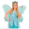 Widmann Fantasie Glitter Vleugels Blauw -Halloween/Cosplay widmann fantasie glitter vleugels blauw