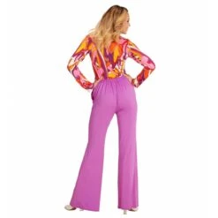 Widmann Groovy 70'S Dames Broek Paars -Halloween/Cosplay widmann groovy 70s dames broek paars 2