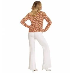 Widmann Groovy 70'S Dames Shirt Ruit -Halloween/Cosplay widmann groovy 70s dames shirt ruit 2