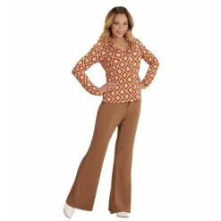 Widmann Groovy 70'S Dames Shirt Ruit -Halloween/Cosplay widmann groovy 70s dames shirt ruit 3
