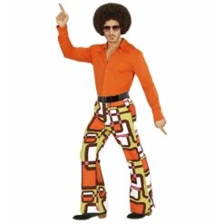 Widmann Groovy 70'S Heren Broek Buizen -Halloween/Cosplay widmann groovy 70s heren broek buizen 1