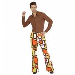 Widmann Groovy 70'S Heren Broek Buizen -Halloween/Cosplay widmann groovy 70s heren broek buizen 3