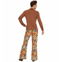 Widmann Groovy 70'S Heren Shirt Bruin -Halloween/Cosplay widmann groovy 70s heren shirt bruin 2