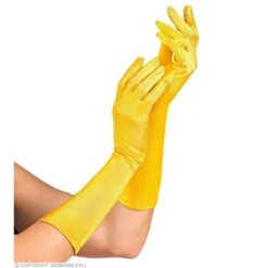 Widmann Handschoenen Satijn Elastaan 40 Cm, Geel