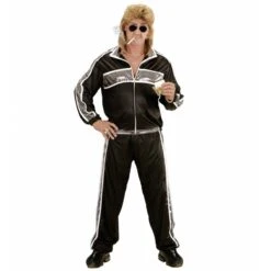 Widmann Jaren 80 Trainingspak Zwart -Halloween/Cosplay widmann jaren 80 trainingspak zwart 2