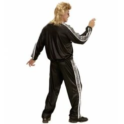 Widmann Jaren 80 Trainingspak Zwart -Halloween/Cosplay widmann jaren 80 trainingspak zwart 3