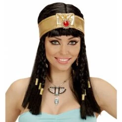 Widmann Ketting Goud Farao Met Topaas/Strass Steen -Halloween/Cosplay widmann ketting goud farao met topaas strass steen 2